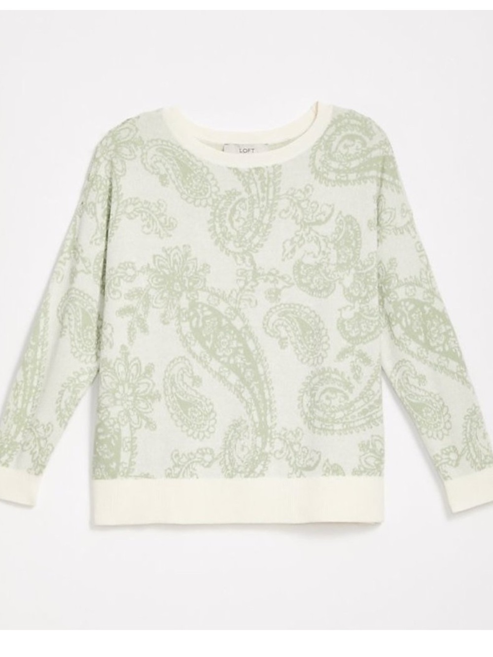 Loft Dolman Sleeve Sweater Paisley